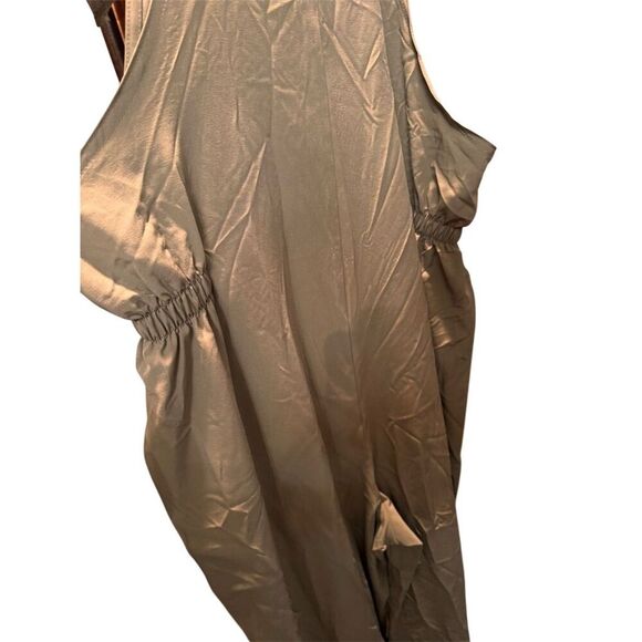 Vanilla Star Women's olive drab Green Lightweight Overalls Size M Spring - Picture 7 of 11